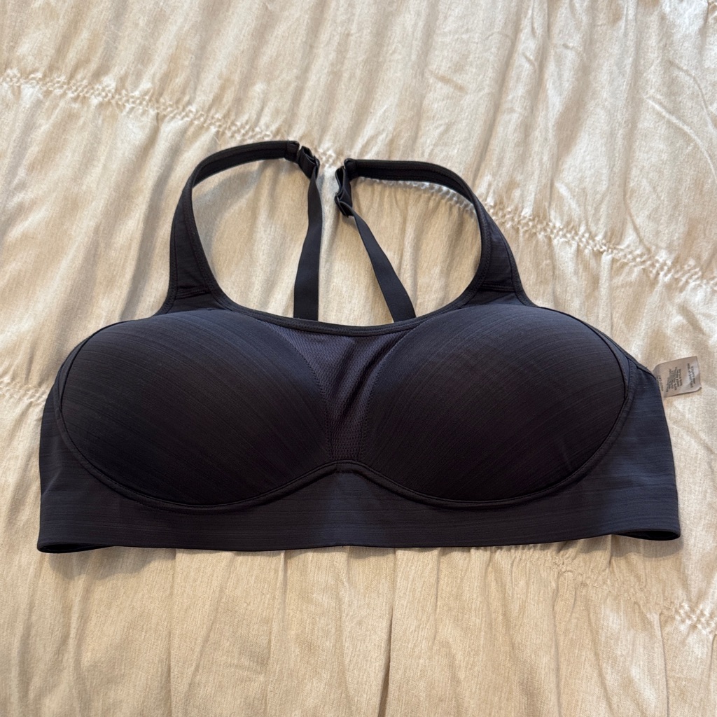 Gray Women's Padded Sports Bra -